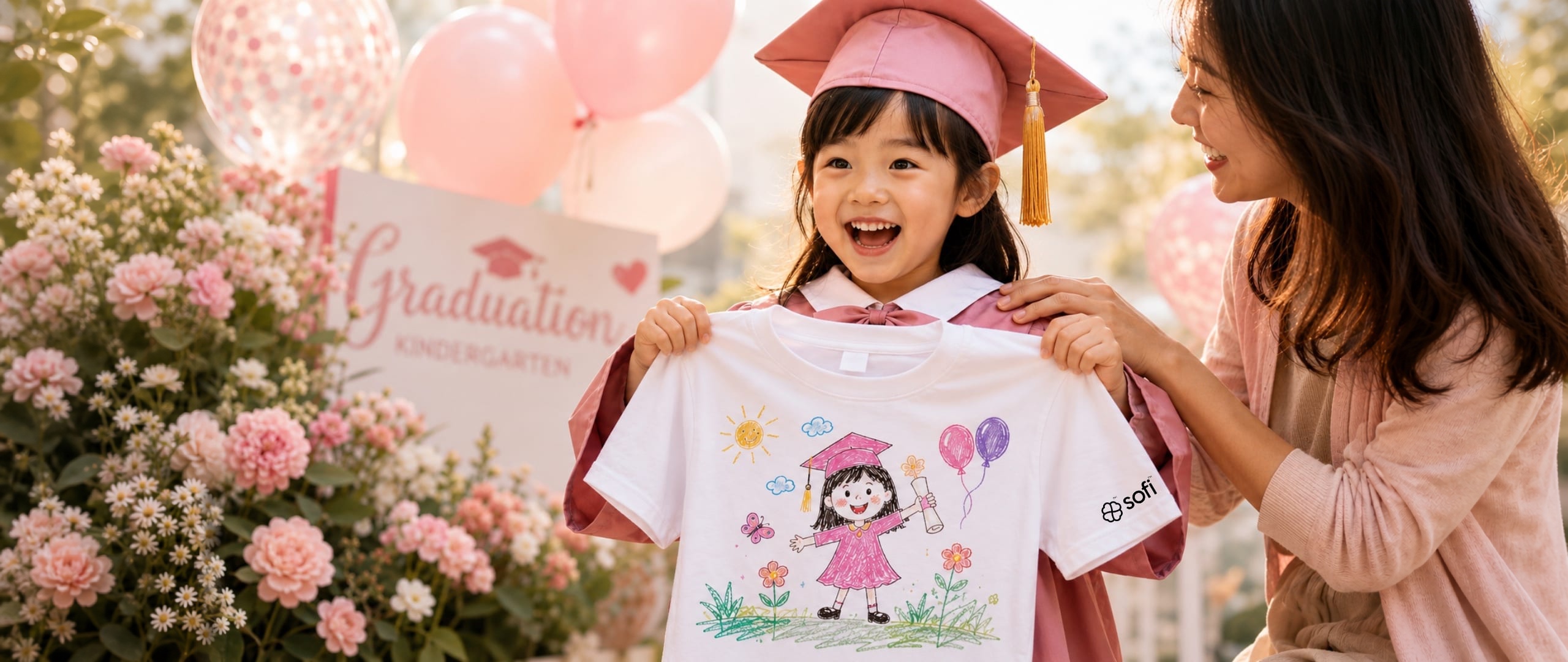 Child celebrating a growth milestone