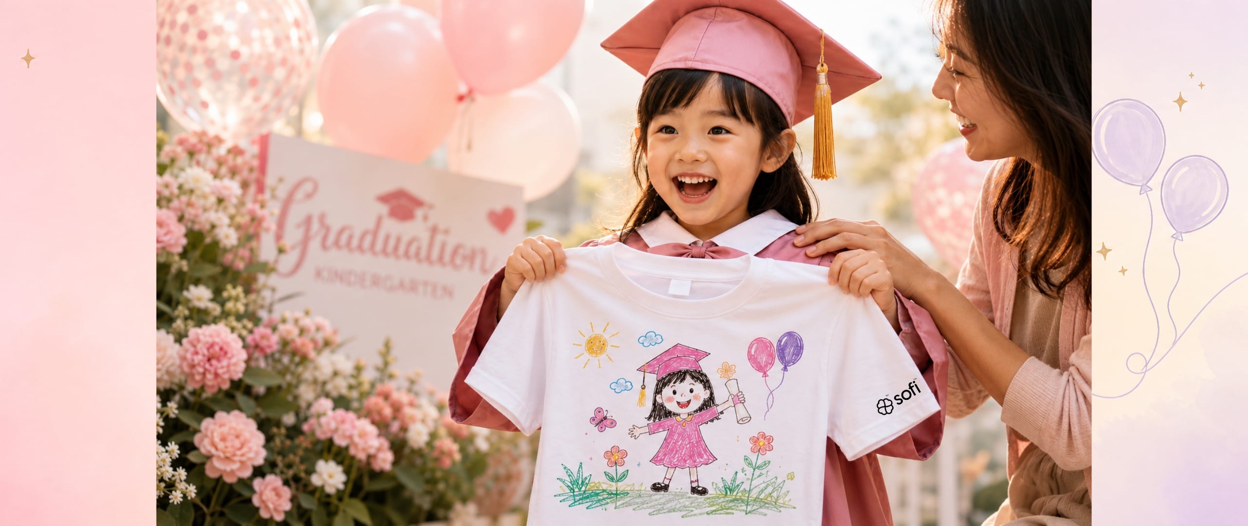 Child celebrating a growth milestone